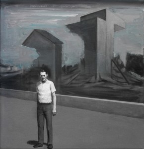 opera Jonathan Di Furia, Untitled, 2015, olio e acrilico su tela, 40x40cm